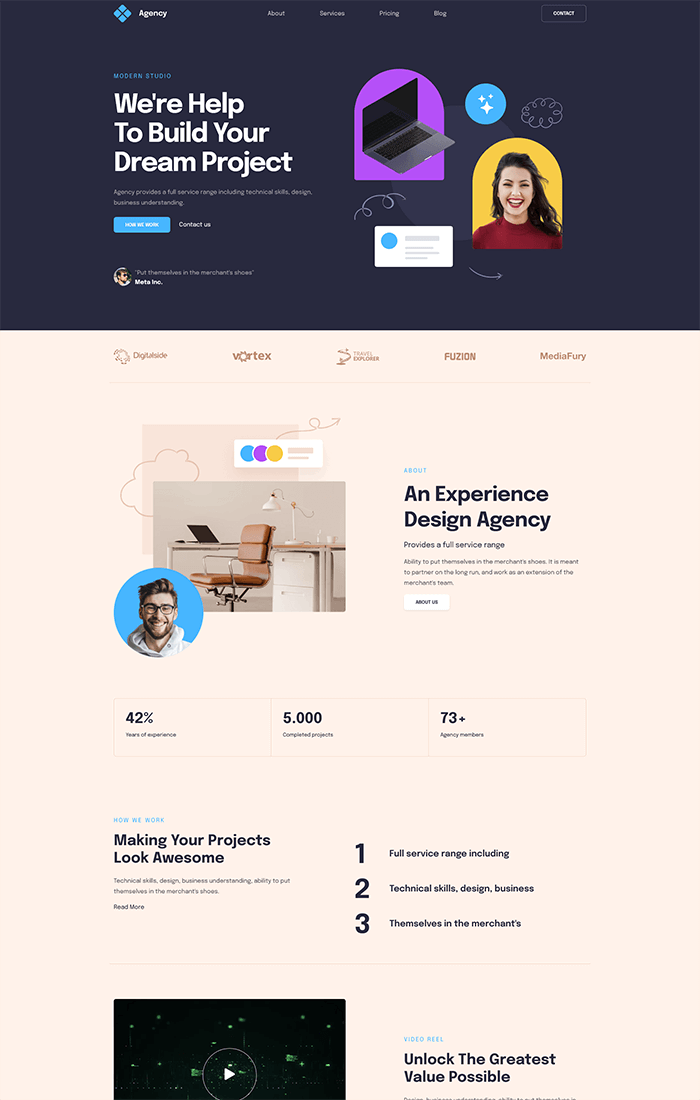 Hotel and resort Landing Page