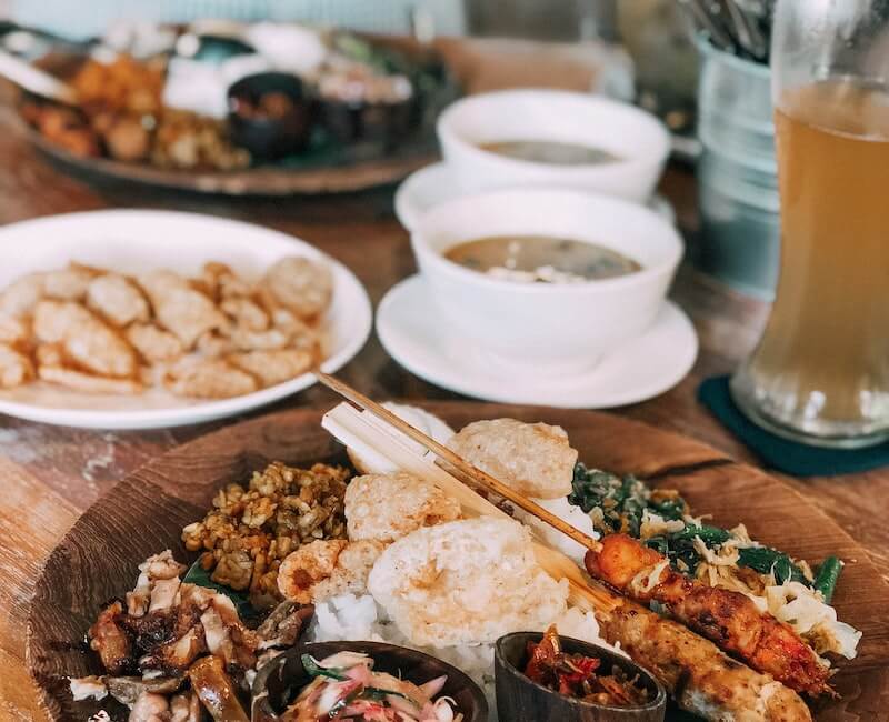 Delicius foods on table