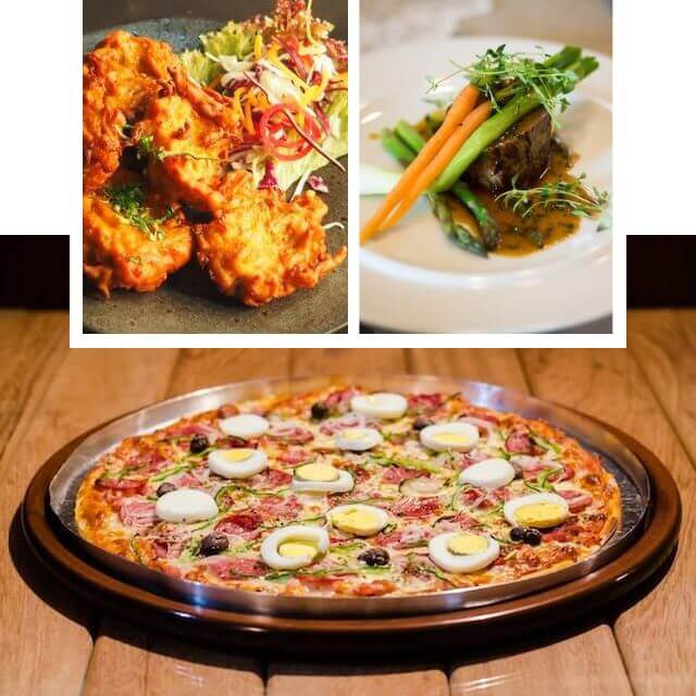 3 food images in 1 images